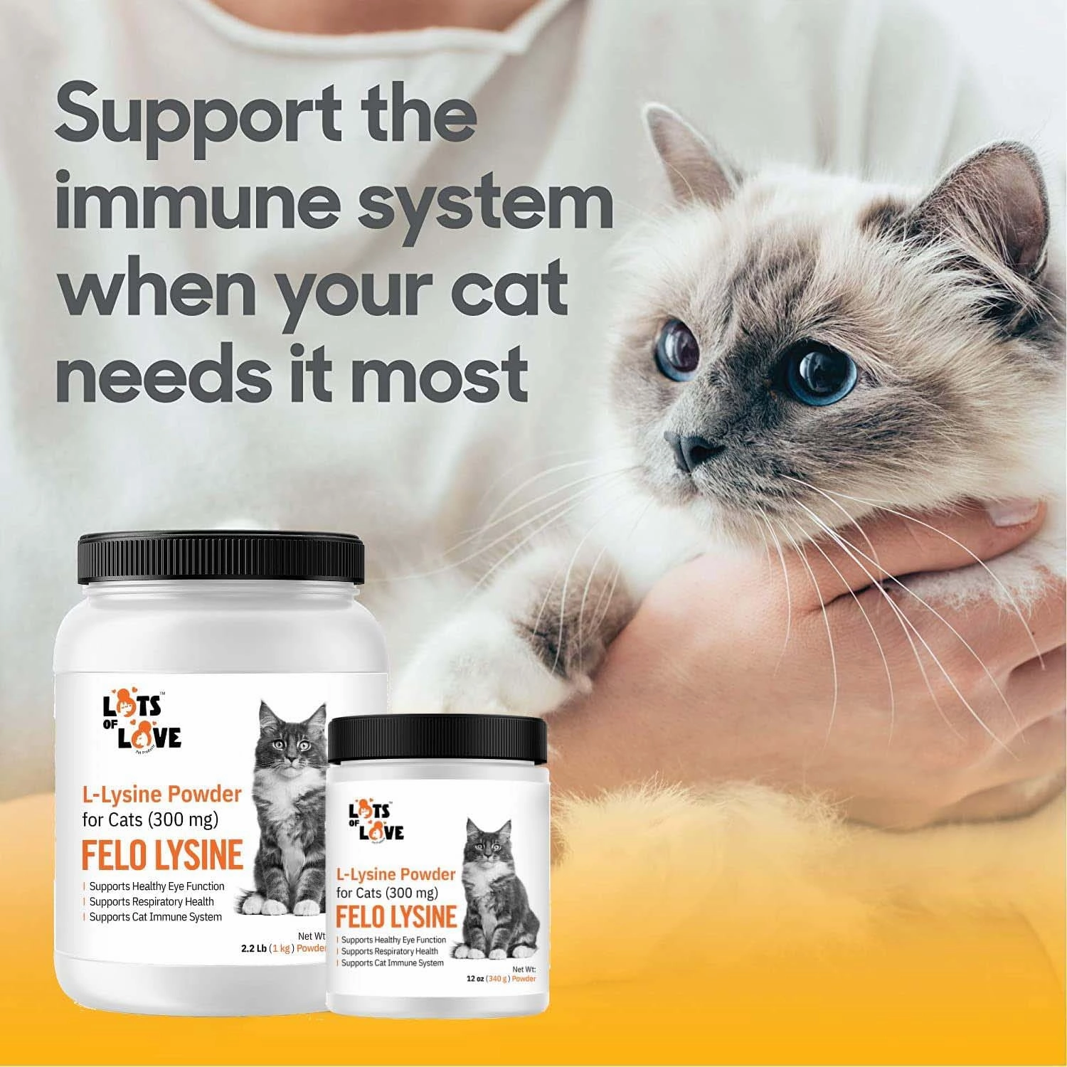Lots of Love Fel O Lysine Powder for Cats