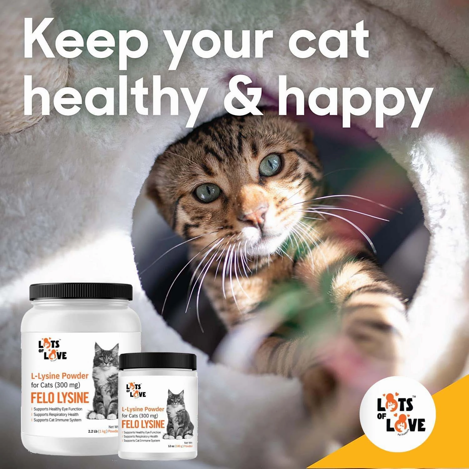 Lots of Love Fel O Lysine Powder for Cats