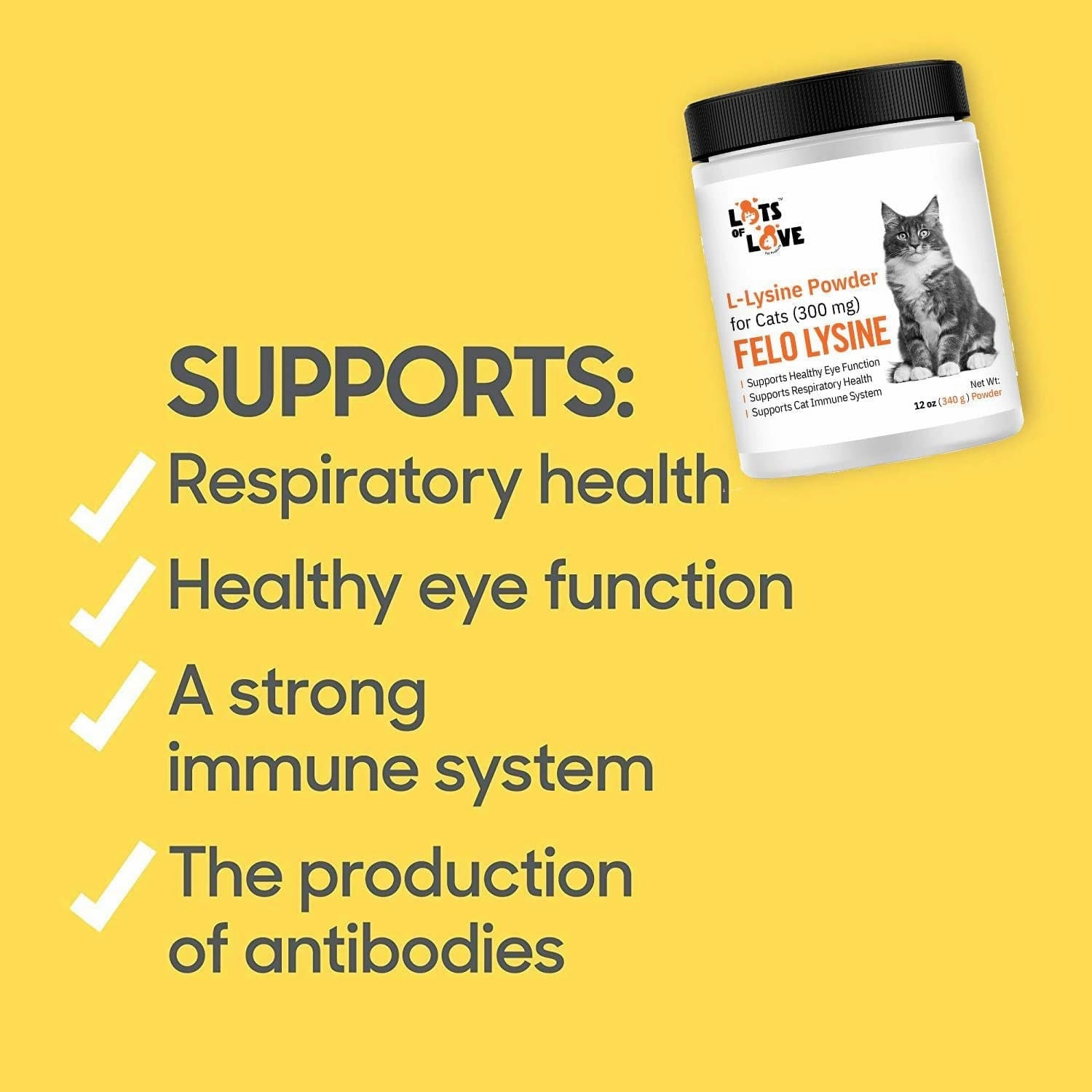 Lots of Love Fel O Lysine Powder for Cats