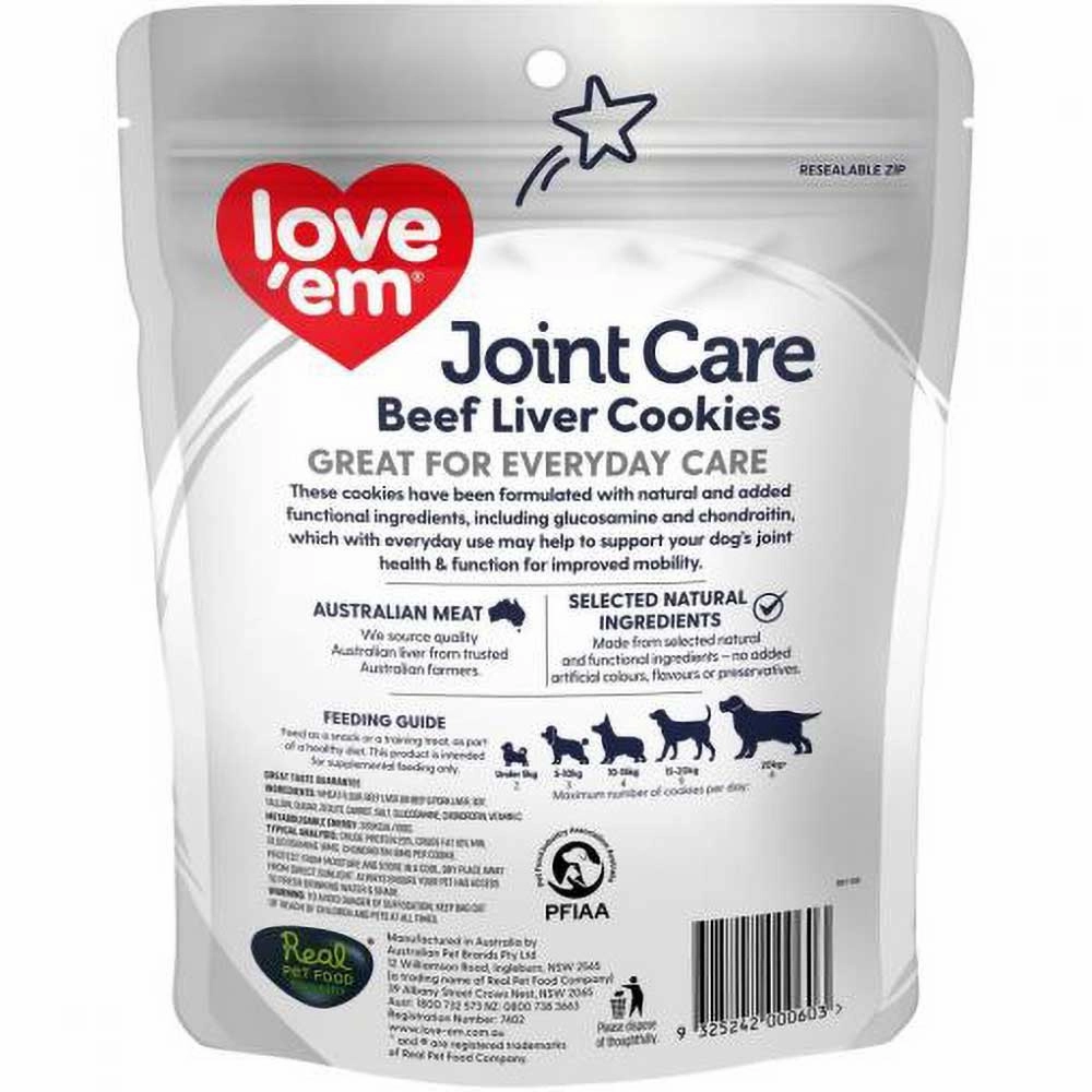 Love'em Joint Care Beef Liver Cookie Dog Treats