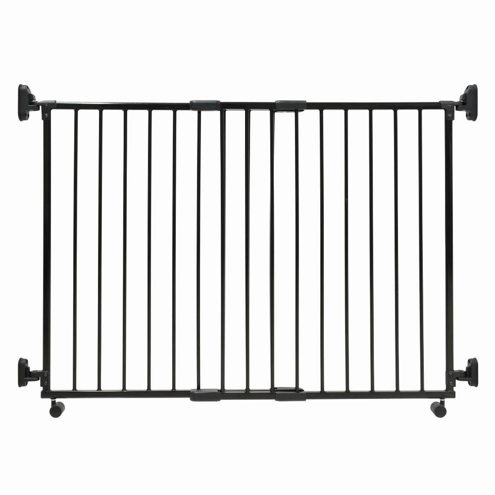 Lucky Baby Smart System Extendable Gate On Wheel Without Step Over Bar Black (SG-86B)