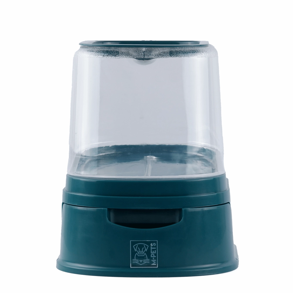 M Pets Lena Food Dispenser for Dogs & Cats (Green)