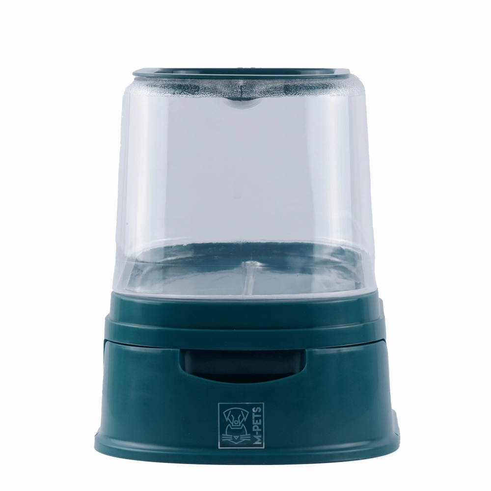 M Pets Lena Food Dispenser for Dogs & Cats (Green)