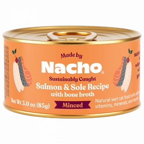 Made By Nacho Sustainably Caught Minced Salmon & Sole Recipe With Bone Broth