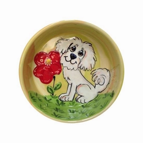Maltese 1 Dog Bowl