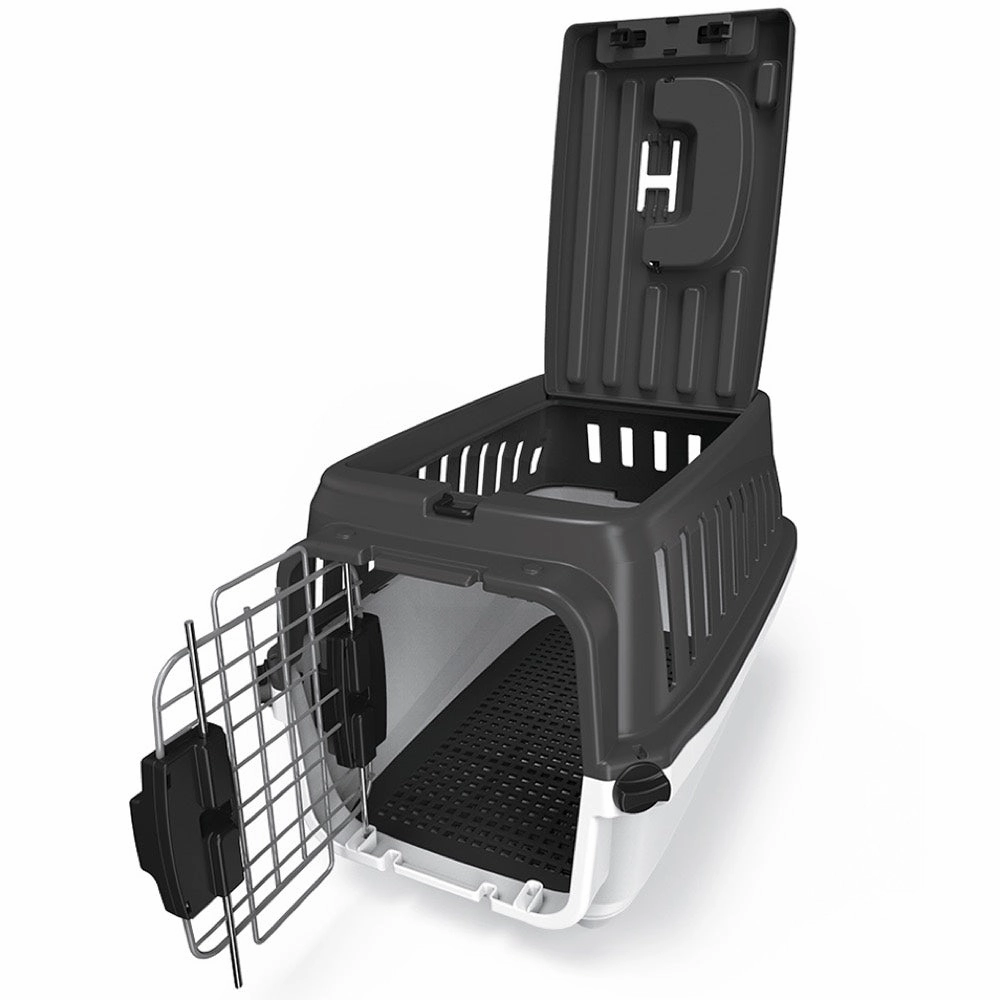 Marukan 2-Door Carrier For Cats & Dogs (Black)