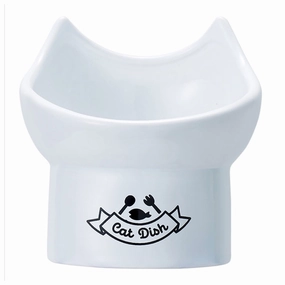 Marukan Tall Ceramic Food Dish Cat Tray (Size 11)
