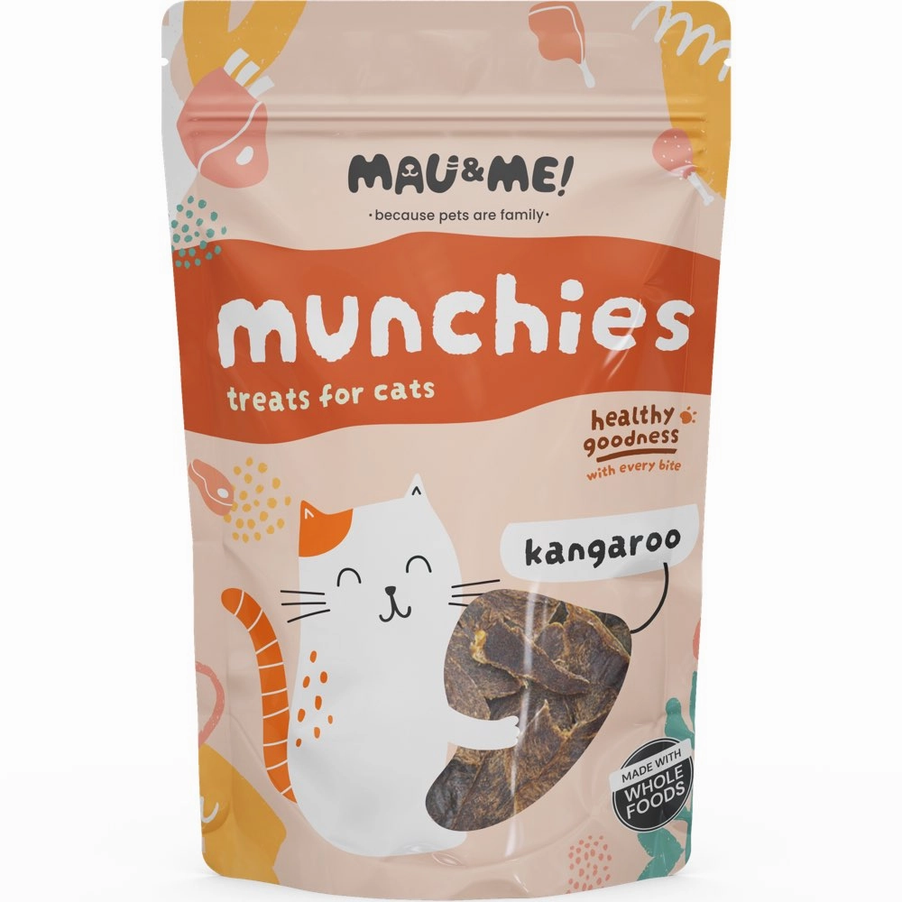 Mau&Me Munchies Kangaroo Air-Dried Grain-Free Cat Treats 50g