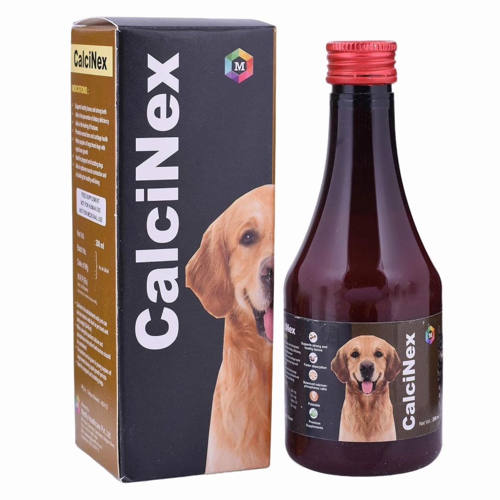 Medfly Healthcare CalciNex Syrup Calcium Supplement for Dogs and Cats (200ml)