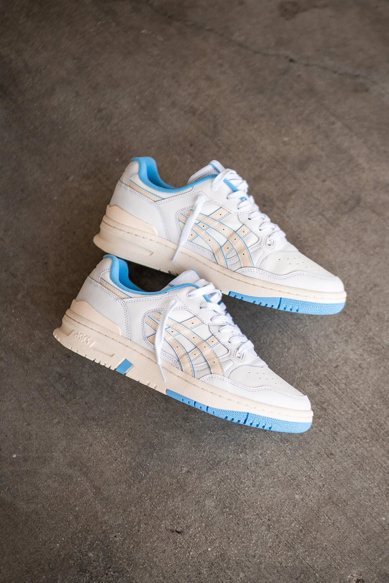 Asics EX89 pour Homme (Blanc/Crême/Bleu Poudre)
