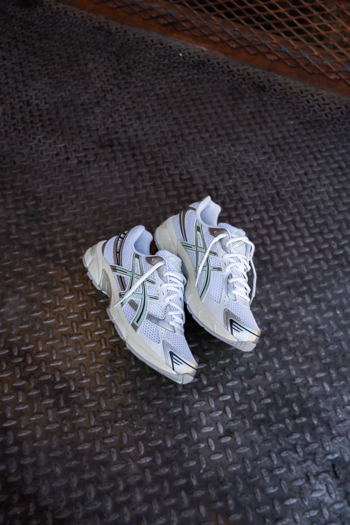 Asics Gel-1130 pour Homme (Blanc/Teinte menthe)