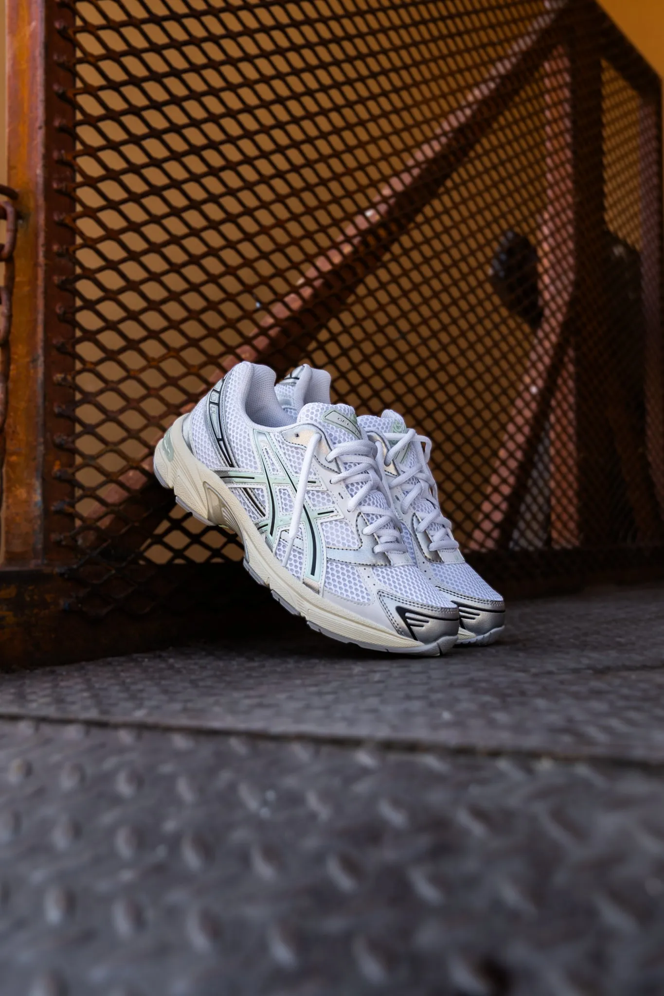 Asics Gel-1130 pour Homme (Blanc/Teinte menthe)