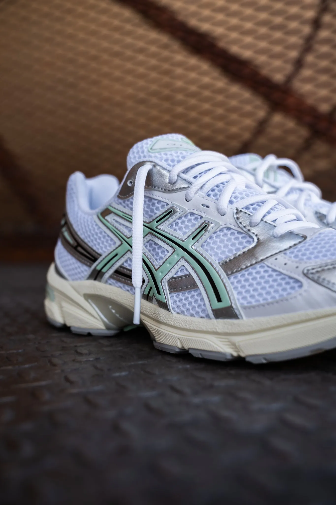 Asics Gel-1130 pour Homme (Blanc/Teinte menthe)