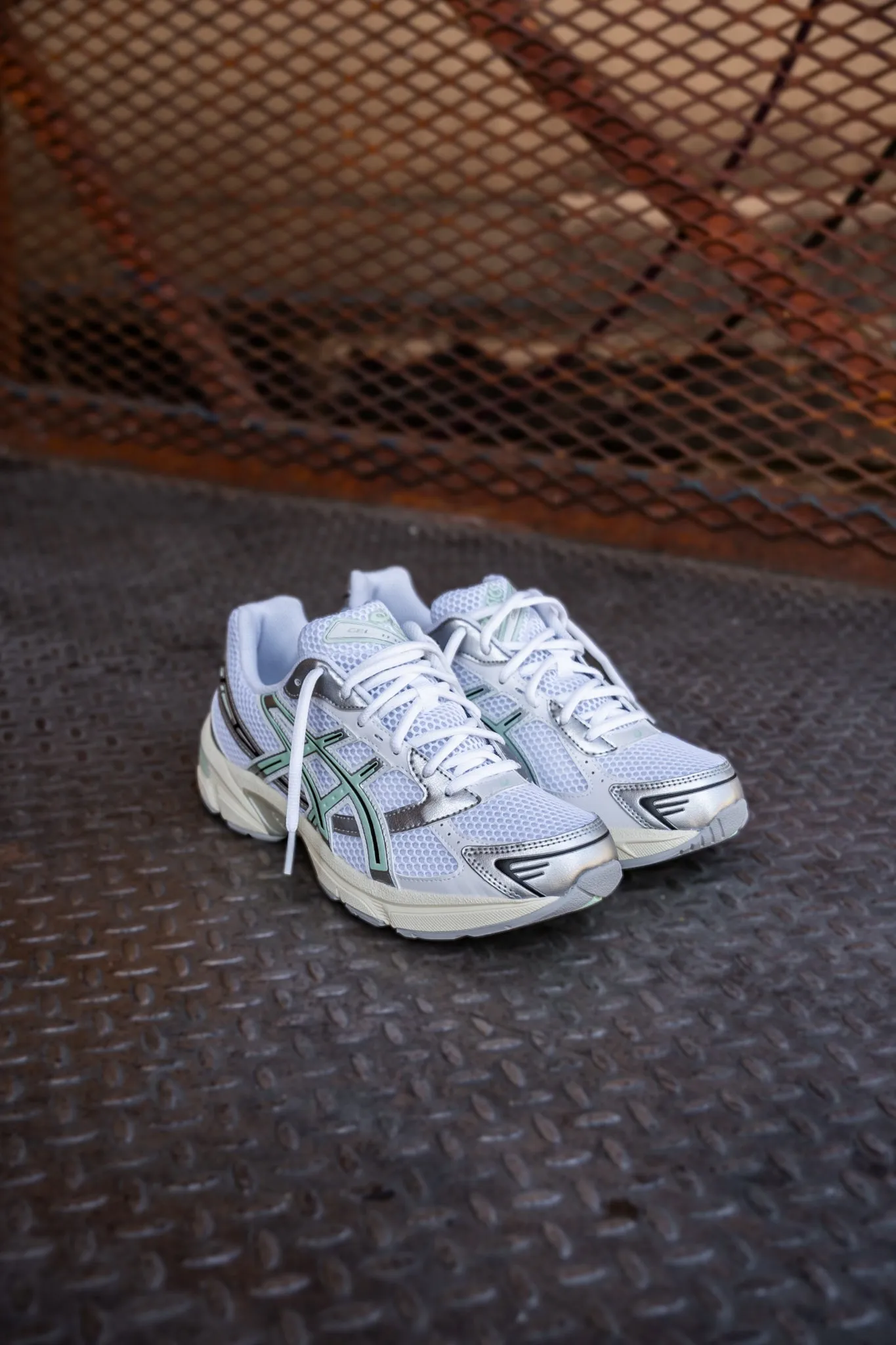 Asics Gel-1130 pour Homme (Blanc/Teinte menthe)