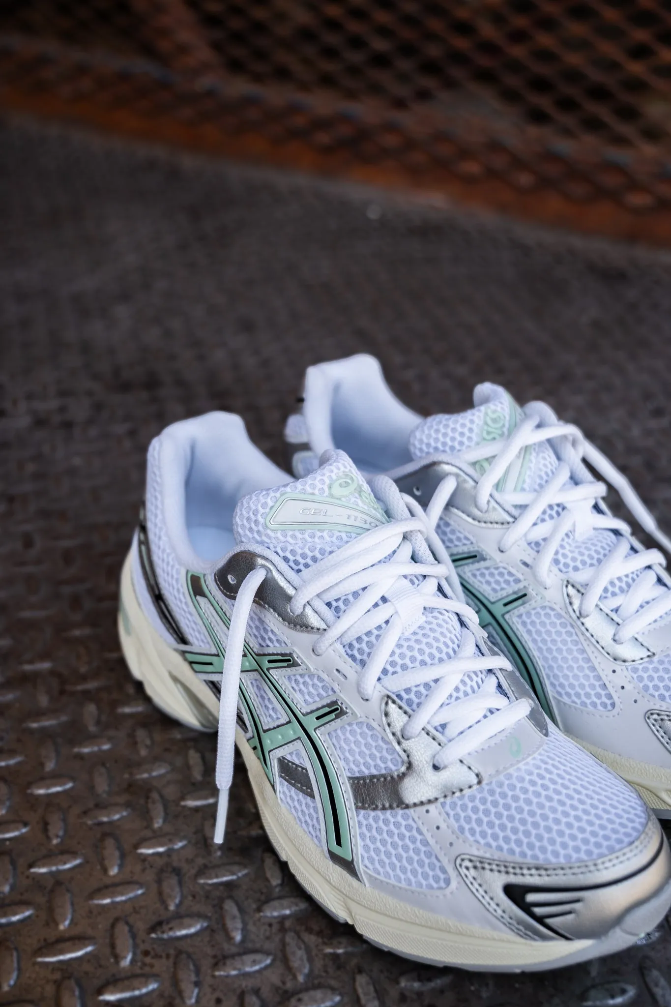 Asics Gel-1130 pour Homme (Blanc/Teinte menthe)