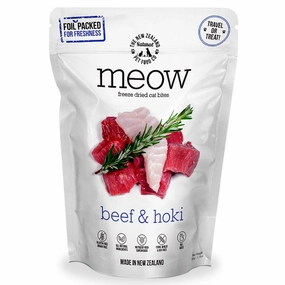 MEOW Beef & Hoki Grain-Free Freeze Dried Raw Cat Treats 50g