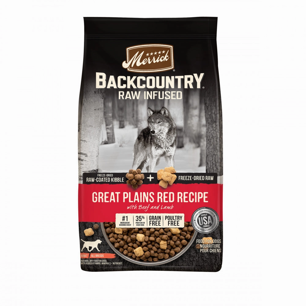 Merrick Backcountry Raw Infused Grain Free Great Plains Red Recipe Dry Dog Food
