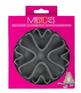 Messy Cats Silicone Interactive Feeder 6" - Gray