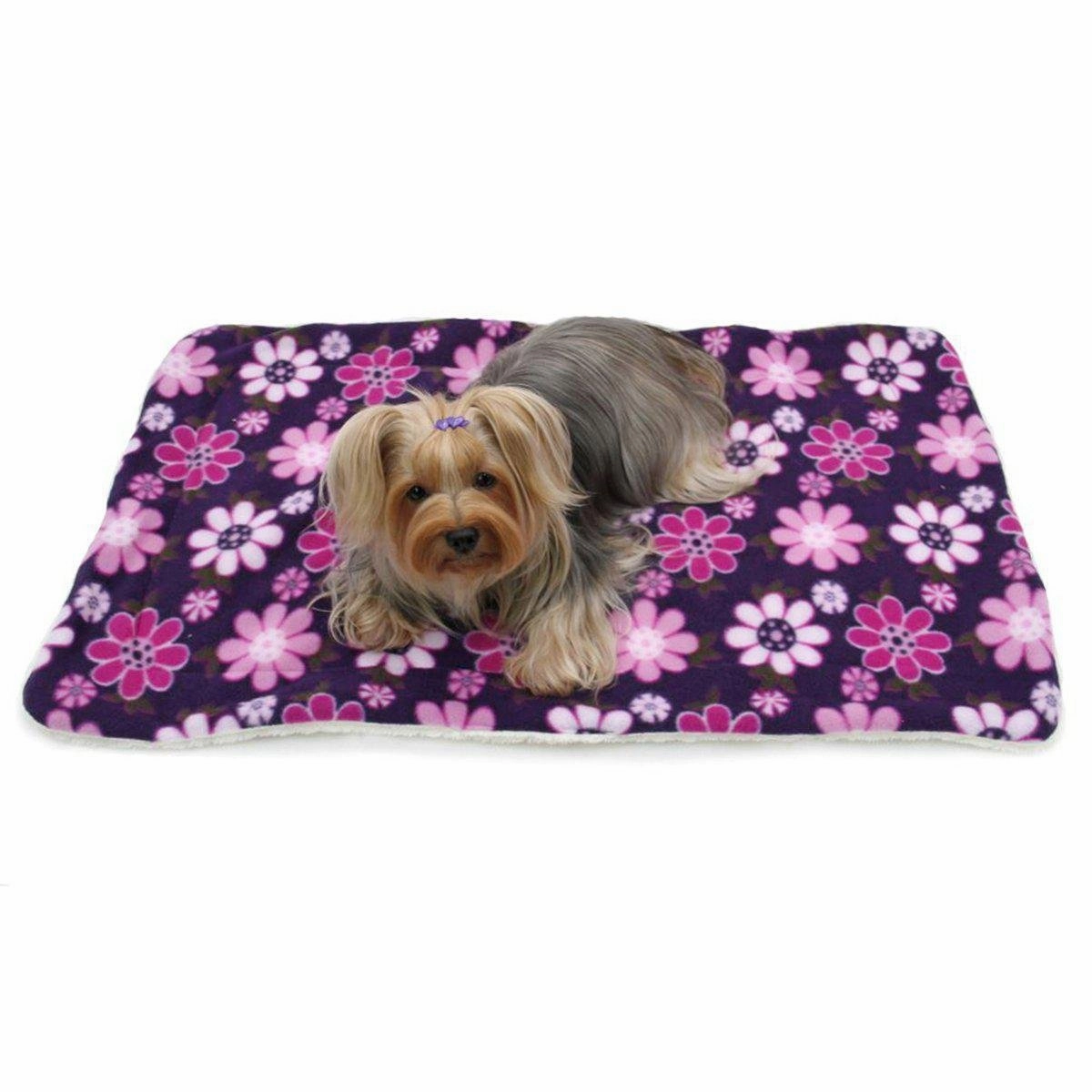 Midnight Garden Fleece Dog Blanket