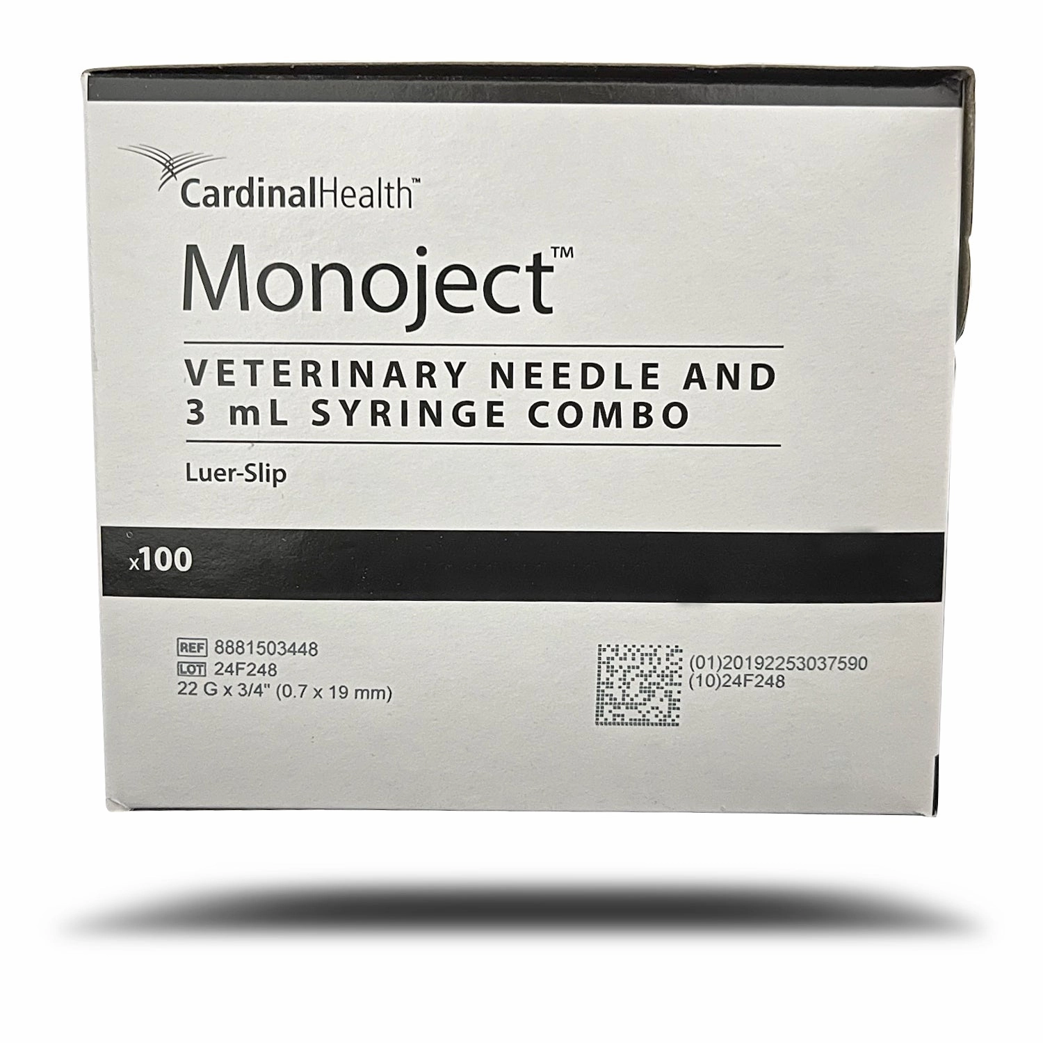 Monoject Luer-Slip (LS) Syringe with Needle Combo