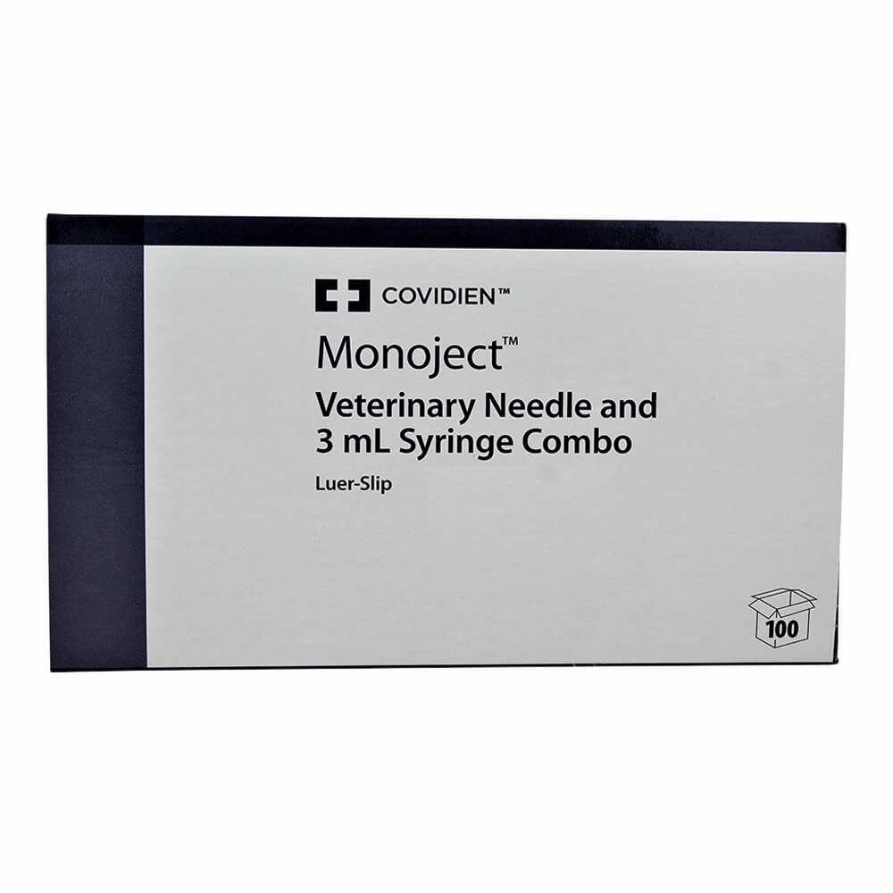 Monoject Luer-Slip (LS) Syringe with Needle Combo