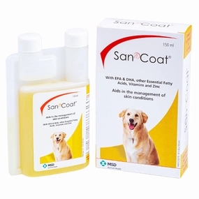 MSD Animal Health San Coat Syrup Nutritional Supplement for Dogs