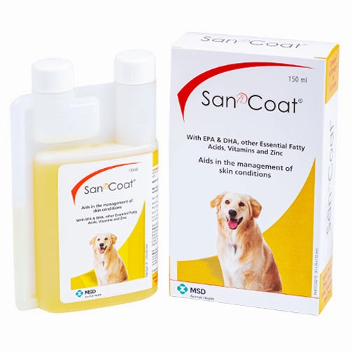 MSD Animal Health San Coat Syrup Nutritional Supplement for Dogs