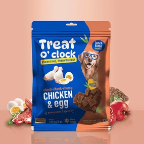 Natural Remedies Treat O'Clock Chicken and Egg Treats for Dogs