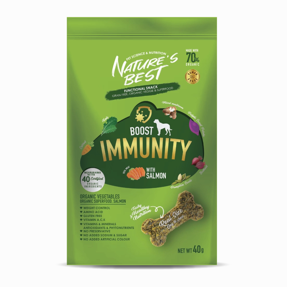 Nature's Best Dog Snack Boost Immunity With Salmon 40g