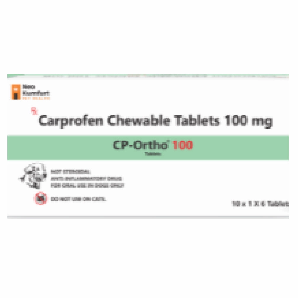 Neo Kumfurt CP Ortho 100mg (Carprofen) Tablets for Dogs (pack of 6 tablets)
