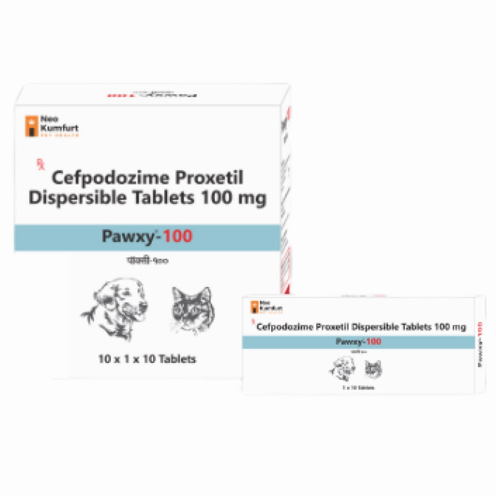 Neo Kumfurt Pawxy 100mg (Cefpodoxime Proxetil) Tablet for Dogs and Cats