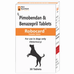 Neo Kumfurt Robocard (Pimobendan & Benazepril) Tablet for Dogs (pack of 30 tablets)