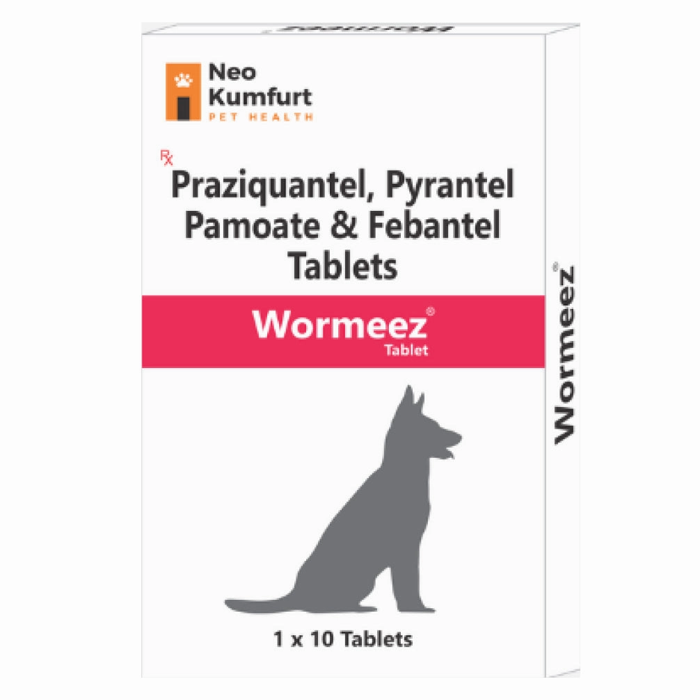 Neo Kumfurt Wormeez Deworming Tabet for Dogs (pack of 10 tablets)