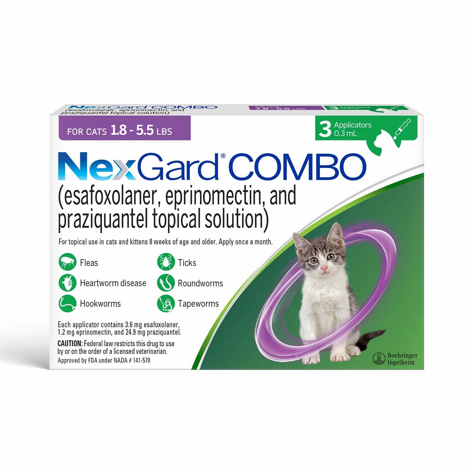 Nexgard Combo Topical for Cats