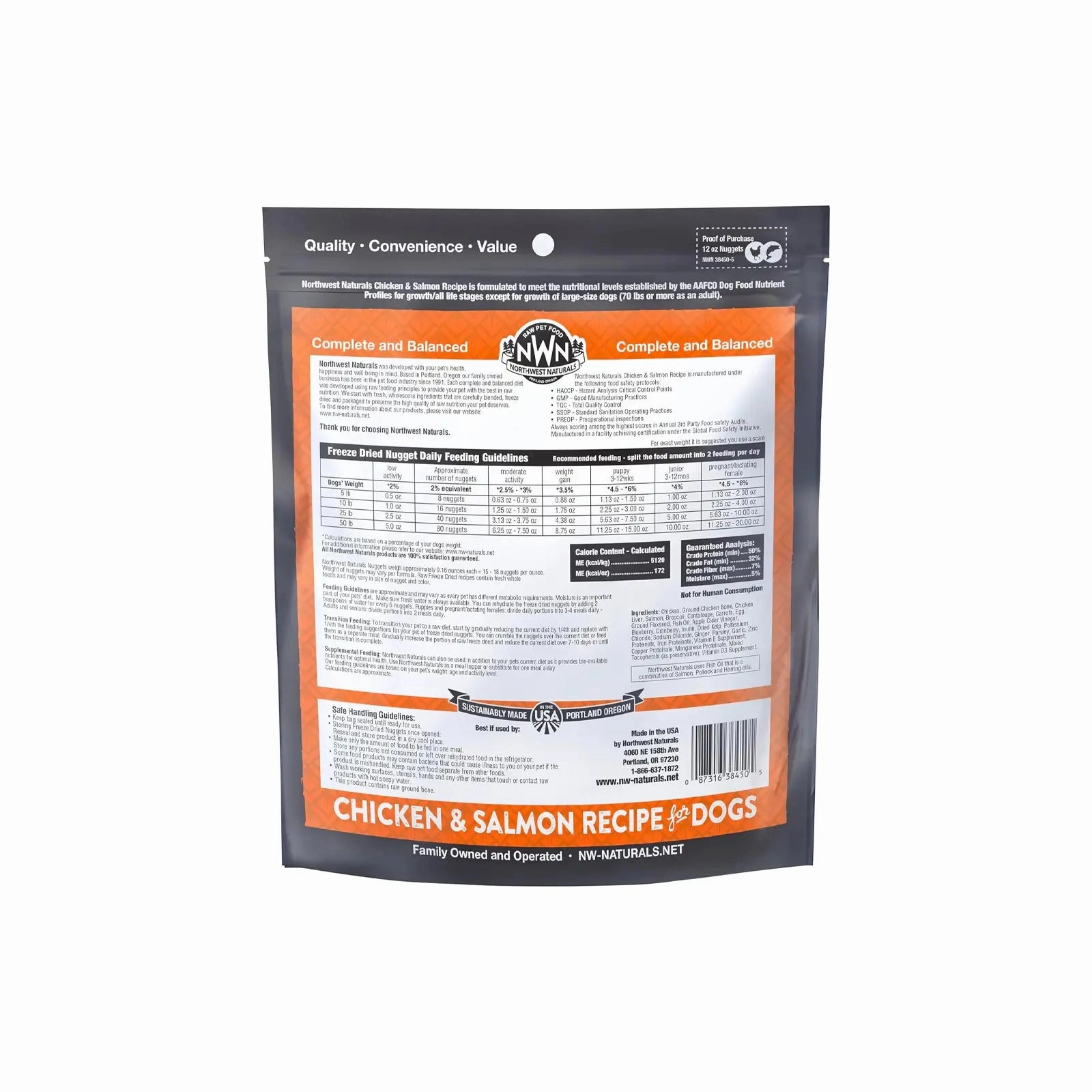 Northwest Naturals Freeze Dried Diets for Dogs - Chicken and Salmon Recipe