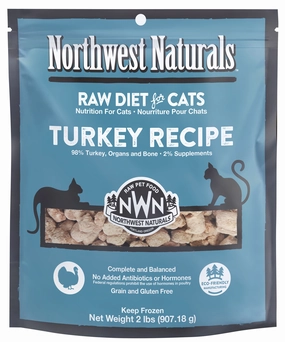 Northwest Naturals Frozen Turkey Nibbles Cat Food