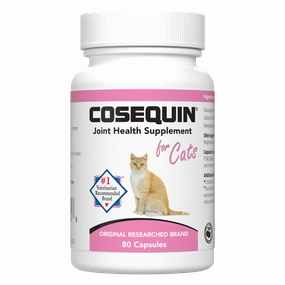 Nutramax Cosequin Joint Health with With Glucosamine and Chondroitin Supplement for Cats, 80 Capsules