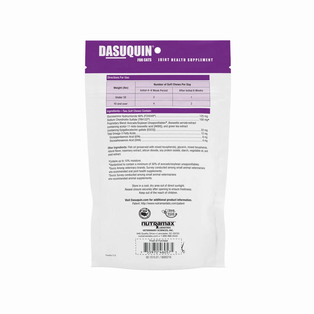 Nutramax Dasuquin Joint Health Supplement for Cats, Soft Chews