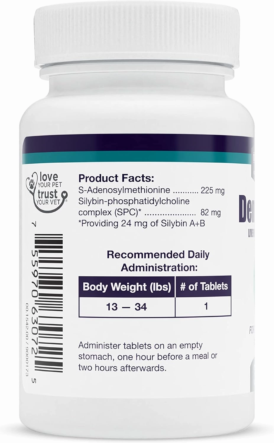Nutramax Denamarin Liver Health Tablets for Dogs and Cats