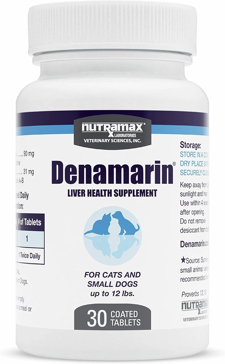 Nutramax Denamarin Liver Health Tablets for Dogs and Cats