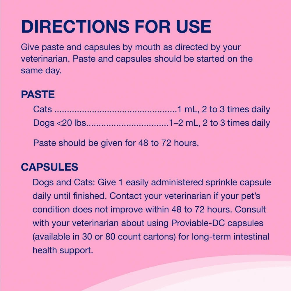 Nutramax Proviable-KP/DC Kit for Dogs and Cats, 10 Capsules