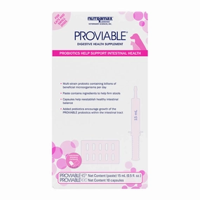 Nutramax Proviable-KP/DC Kit for Dogs and Cats, 10 Capsules