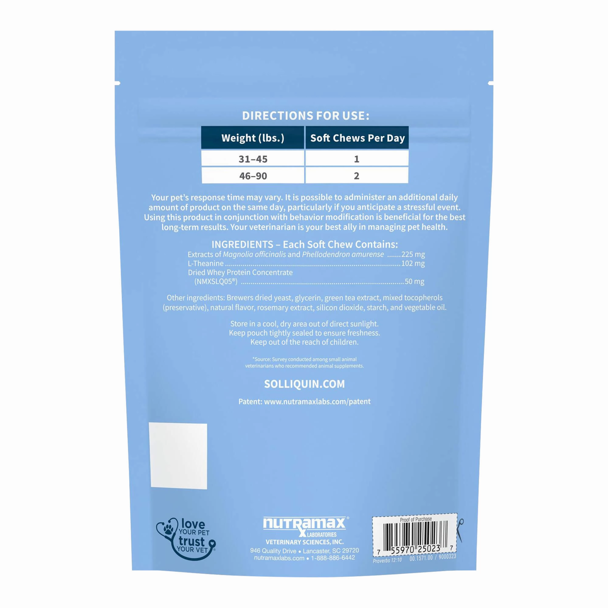 Nutramax Solliquin Soft Chews, 75 ct