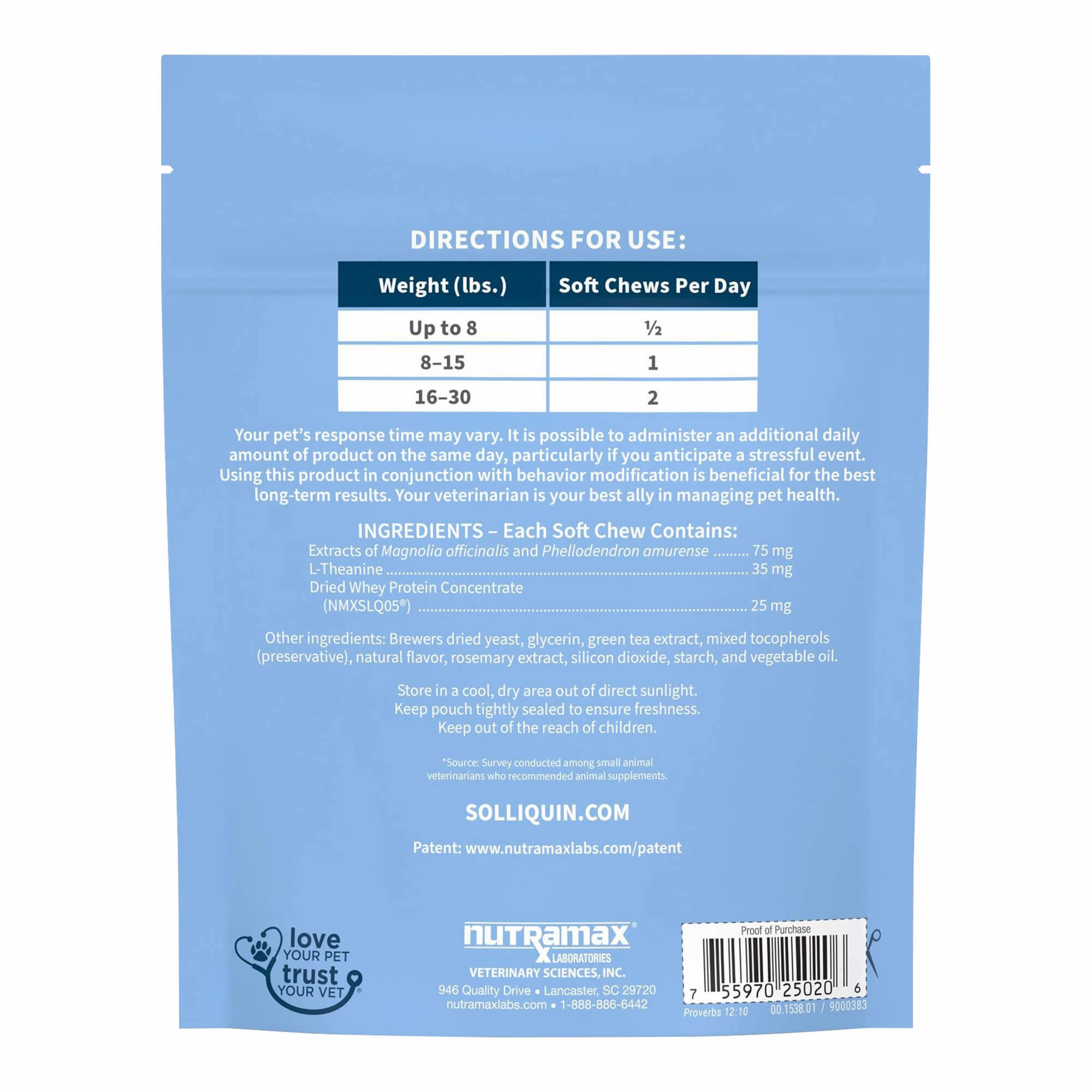 Nutramax Solliquin Soft Chews, 75 ct