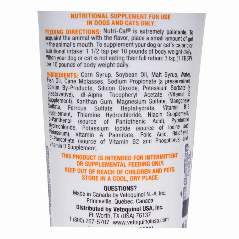 Nutri-Cal High-Calorie Nutritional Supplement for Dogs and Cats, 4.25 oz