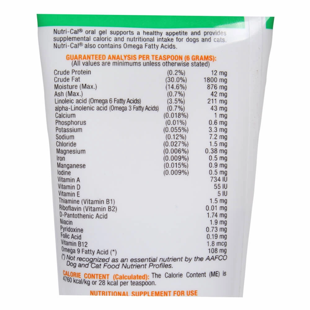 Nutri-Cal High-Calorie Nutritional Supplement for Dogs and Cats, 4.25 oz