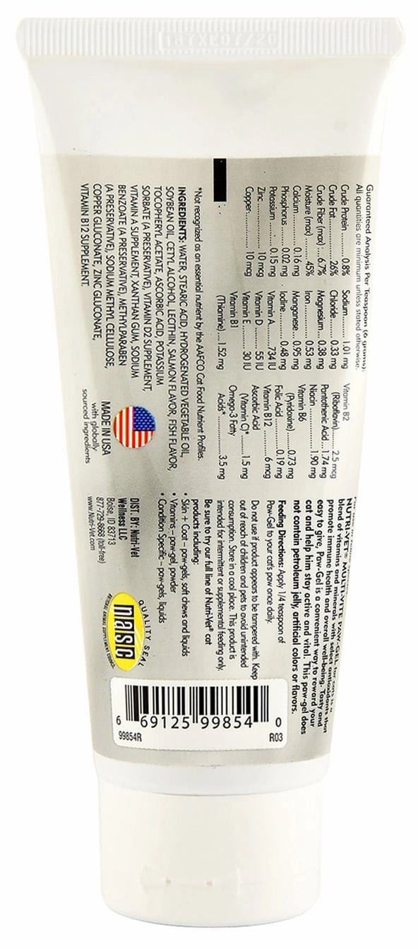 Nutri-Vet Multi-Vite Paw Gel for Cats