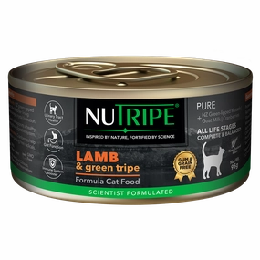 Nutripe Cat Gum & Grain Free Pure Lamb & Green Tripe 95g