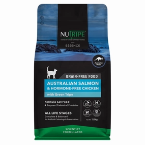 Nutripe Essence Australian Salmon & Chicken with Green Tripe Grain-Free Dry Cat Food