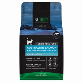 Nutripe Essence Australian Salmon & Chicken with Green Tripe Grain-Free Dry Cat Food